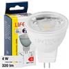 LIFE ELECTRONICS S.P.A. lampadina led 4w gu4 mr11 12v luce calda life 39.915014c30