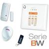 BENTEL kit antifurto radio bentel con centrale 30 zone telecomando contatto magnetico e sensore bentel bw30-k