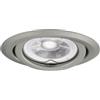 ELETTROLUCESTORE portafaretto da incasso per gu10 e mr16 orientabile rotondo cromato opaco 37160
