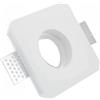 ELETTROLUCESTORE faretto quadrato incasso gesso ceramico arredo fisso scomparsa verniciabile per gu10 e mr16 moderno per contro soffitto
