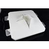 ELETTROLUCESTORE faretto incasso quadrato in gesso ceramico a scomparsa verniciabile per gu10 e mr16 moderno per controsoffitto csf005
