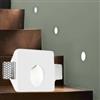 ELETTROLUCESTORE faretto segnapasso da incasso luce indiretta in gesso ceramico fisso a scomparsa verniciabile per mr11 csf035