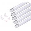 ELETTROLUCESTORE opaco profilo led alluminio barra angolare 1metri strip 8 10mm mod 1616 rotondo curvato