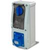 rosi presa interbloccata con fusibili verticale 2p+t 16a 220v con fondo ip44 6h blu 16.3214B6