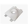 ELETTROLUCESTORE faretto incasso quadrato in gesso ceramico con svasatura a scomparsa csf020