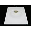 ELETTROLUCESTORE faretto segnapasso in gesso asimmetrico ceramico a scomparsa verniciabile CSF037
