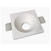 ELETTROLUCESTORE faretto in gesso conico bordo quadrato incasso verniciabile csf050