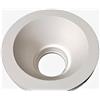 ELETTROLUCESTORE faretto conico incasso gesso ceramico verniciabile grande csf065