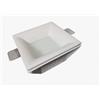 ELETTROLUCESTORE faretto in gesso ceramico svasato con vetro satinato verniciabile csf120