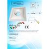 ELETTROLUCESTORE faretto quadrato in gesso ceramico verniciabile prospettico csf210