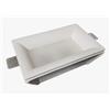 ELETTROLUCESTORE faretto in gesso doppio incasso con schermo satinato verniciabile csf230