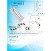 ELETTROLUCESTORE faretto segnapasso in gesso ceramico verniciabile rettangolare csf370