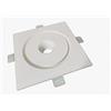 ELETTROLUCESTORE faretto quadrato da incasso in gesso ceramico concentrico csf500
