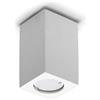 ELETTROLUCESTORE faretto a soffitto in gesso verniciabile rettangolare csfc11