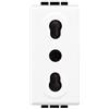 bticino living light presa 2p+t 10a 16a 250vac bipasso bivalente frutto incasso bianca n4180