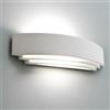 ELETTROLUCESTORE applique plafoniera lampada in gesso ceramico verniciabile biemissione csf105