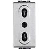 bticino living light tech presa 2p+t 10a 16a bipasso bivalente incasso grigia chiara frutto bticino nt4180