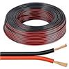 PRYSMIAN cavo piattina rosso nera stereo audio prn0225ha 2x2.50 ec matassa 100 metri RMCFRH222.50RNM