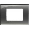 bticino living light placca 3 posti moduli fumo di londra mostrina cornice portafrutti incasso bticino lna4803kf