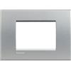bticino living light placca 3 posti moduli tech mostrina cornice portafrutti incasso bticino lna4803te