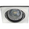 KANLUX portafaretto da incasso cromato quadrato orientabile gu10 mr16 kanlux 26733