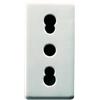 gewiss gw20203 presa 2p+t 16a bivalente standard italiano bianca 250v ac p11 p17 1 modulo system white GEWISS GW20203