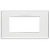 vimar eikon placca classic 4moduli reflex ghiaccio mostrina vimar 20654.b41