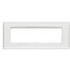 vimar eikon placca classic 7moduli reflex ghiaccio mostrina vimar 20657.B41