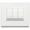 vimar eikon evo placca 3moduli bianco totale mostrina vimar 21653.17