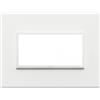 vimar eikon evo placca 4moduli bianco totale mostrina vimar 21654.17