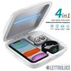 ELETTROLUCESTORE sterilizzatore igienizzatore multiuso telefoni mascherini oggetti caricatore wireless s4
