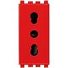 vimar arke presa 2p+t 16a p17 11 rossa emergenza bivalente frutto vimar 19203.r
