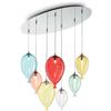 Ideal Lux clown sp7 color lampadario a sospensione cromo, 7 luci IDEAL LUX 100937