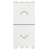 vimar arke saliscendi due pulsanti interbloccato no+no 10a bianco vimar 19062.b