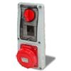 ROSI presa interbloccata rosi 16.3432R6-I ip67 3p+n+t 32a con portafusibili 5p 380v verticale