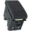 MAPAM deviatore nero illuminabile 16A-250V compatibile con bticino living international l4003n