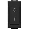 MAPAM interruttore bipolare 0-1 antracite 16a 250v compatibile con bticino living international l4002n