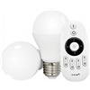 ELETTROLUCESTORE milight starter kit 2 lampadine e27 6w cct bianco dinamico e telecomando wifi 2.4ghz mi light 2554