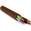 ELETTROLUCESTORE cavo multipolare filo elettrico marrone pvc non propagante incendio fs18or18 7g1,5 cpr fror