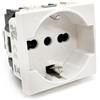 ELETTROLUCESTORE presa schuko universale bivalente bianca tedesca 16A 250v compatibile con bticino matix am5440/16