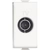 ELETTROLUCESTORE presa tv passante bianca compatibile con bticino matix am5202p14