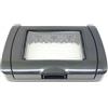 MAPAM placca coperchio stagna nera 3 posti moduli ip55 idrobox compatibile con bticino 24603l