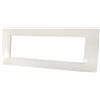 MAPAM m6007-01 placca mostrina bianca 7 posti moduli in tecnopolimero compatibile con vimar plana bianca 14657.01
