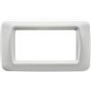 gewiss gw22504 placca 4 posti bianco nuvola top system mostrina GEWISS GW22504