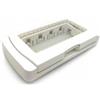 MAPAM s6003b placca idrobox stagna ip55 3 moduli stagni bianca compatibile con vimar plana 14943.01