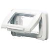 gewiss gw22461 placca stagna 4posti bianco nuvola top system mostrina GEWISS GW22461