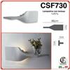 CSF applique in gesso ceramico verniciabile completo portalampada r7s e lampadina led csf730