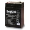 beghelli batteria ricaricabile al piombo ermetica 6v 4,5ah 8802 415058000 beghelli 8802