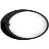 Unbranded lombardo lb82122 airy ovale 300 e27 nero plafoniera stagna esterno giardino