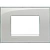bticino living light placca 3 posti grigio ghiaccio bticino lna4803kg